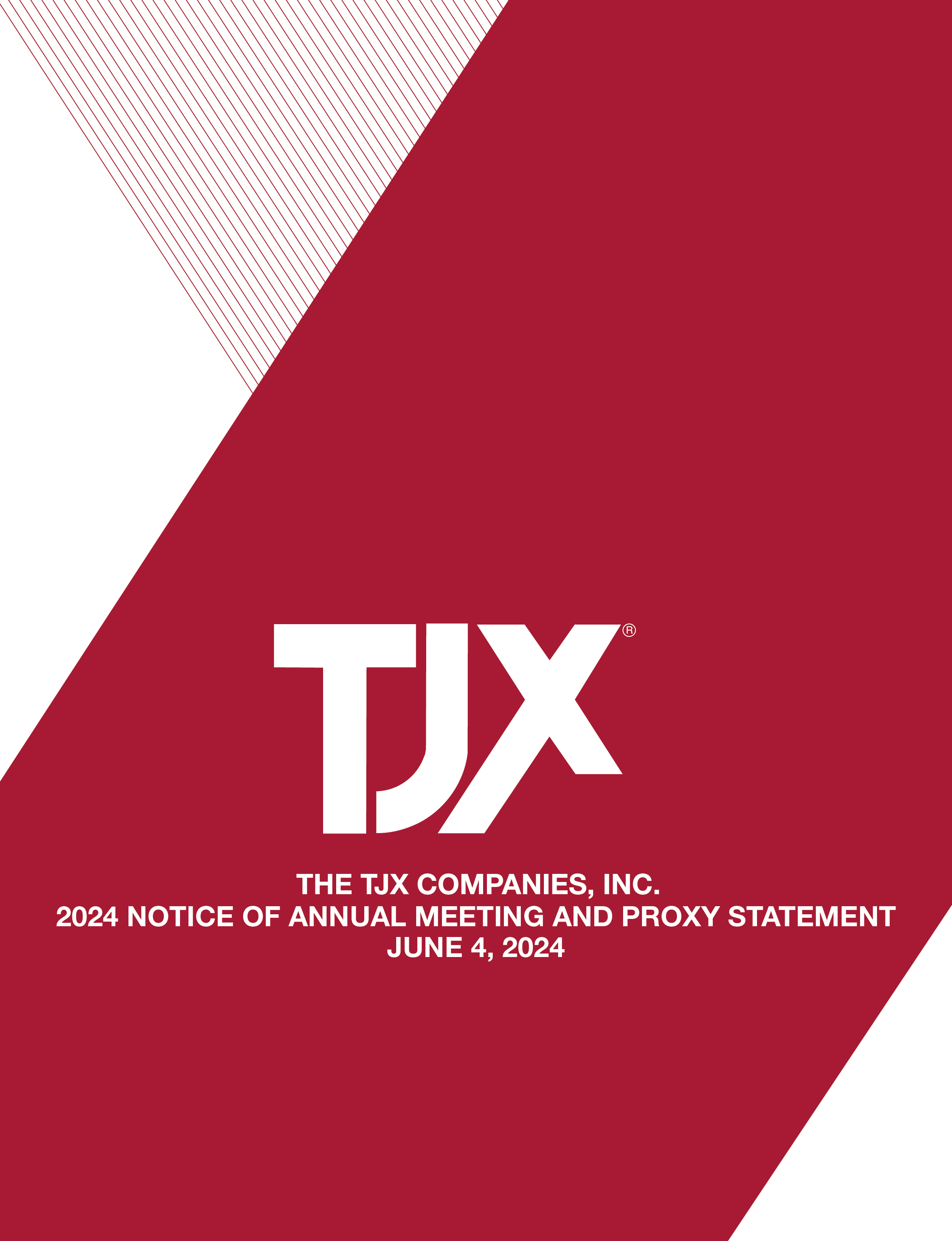 DEF 14A - TJX COMPANIES INC /DE/ - TJX / 109198 - 2024-04-25